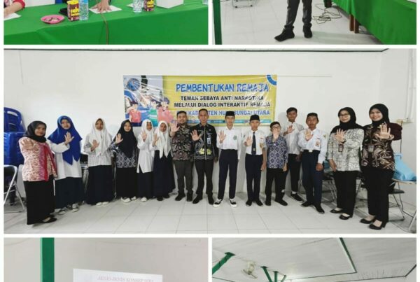 Kegiatan Pelaksanaan Kegiatan Pembentukan Remaja Teman Sebaya Anti Narkotika melalui Dialog Interaktif Remaja.