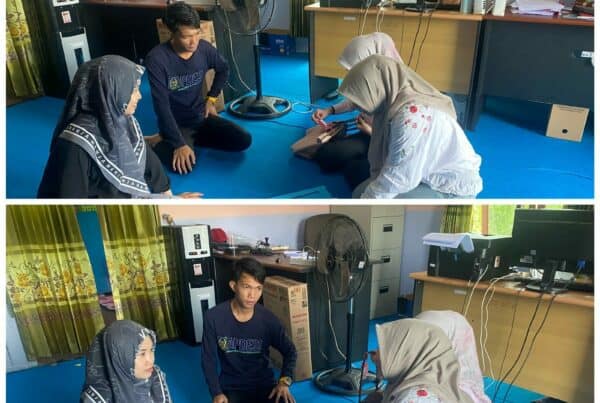 Melaksanakan Monitoring pada Unit IBM di Desa Lok Suga Kec. Haur Gading