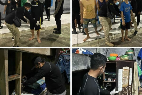 Kegiatan Pelaksanaan Razia Blok Hunian dan Tes Urine di Lapas Kelas II B