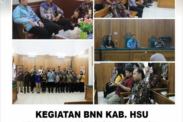 Kepala BNN Kab. HSU dan Ketua Tim Pemberantasan BNN Kab. HSU Menghadiri Undangan Sosialisasi Perma Nomor 6, 7, 8 Tahun 2022 di Pengadilan Negeri Amuntai