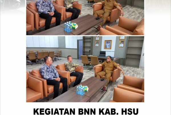 Kepala BNN Kab. Hulu Sungai Utara Silaturahmi dengan Bupati Hulu Sungai Utara