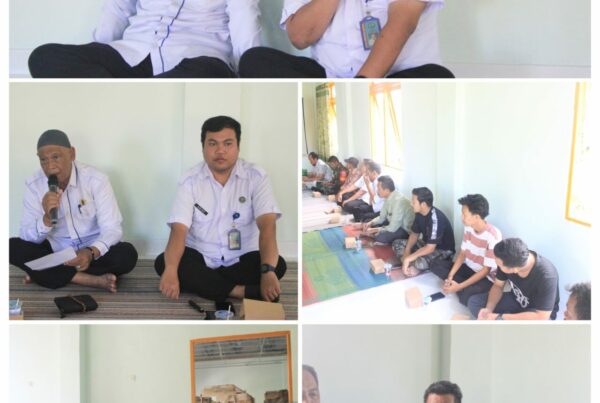 Sosialisasi Bahaya Narkoba di Aula Kantor Desa Kandang Halang Kab. HSU